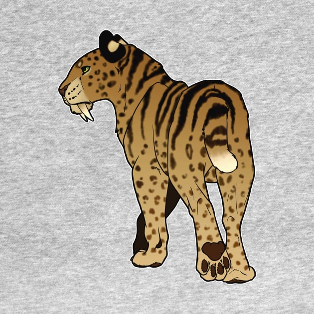 Striped Smilodon by TehNessa